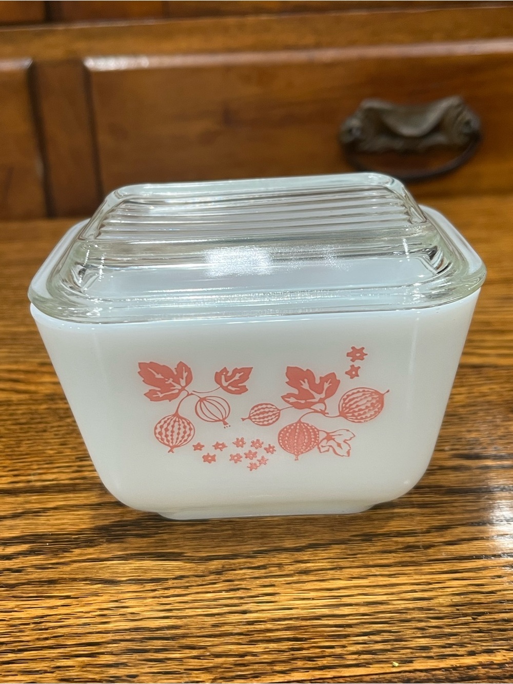 Vintage Pyrex Pink Gooseberry 501 Refrigerator Dish with Lid - Cottage Farmhouse